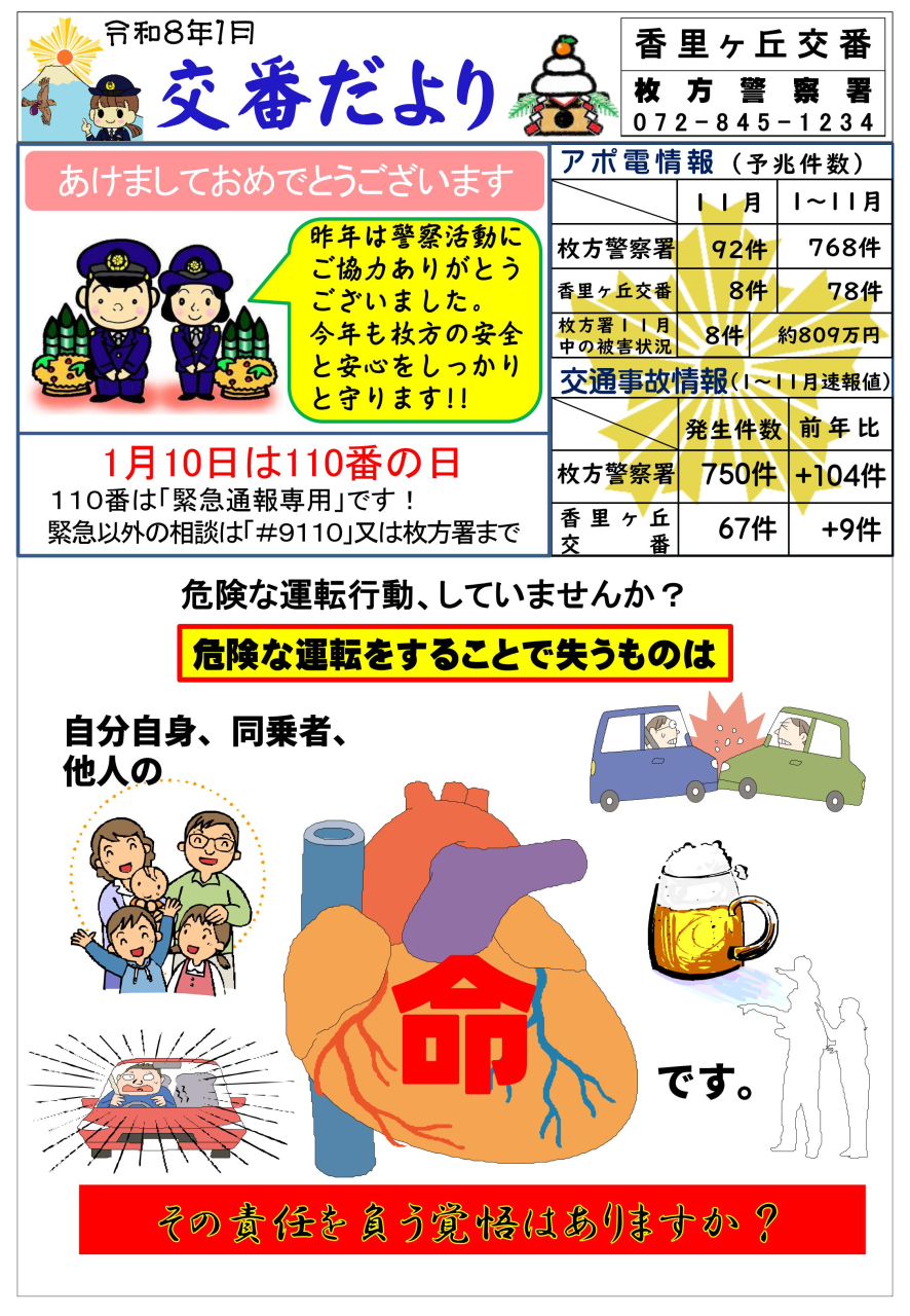 交番だより 【1月】