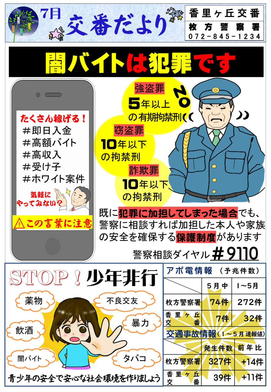 交番だより 【7月】